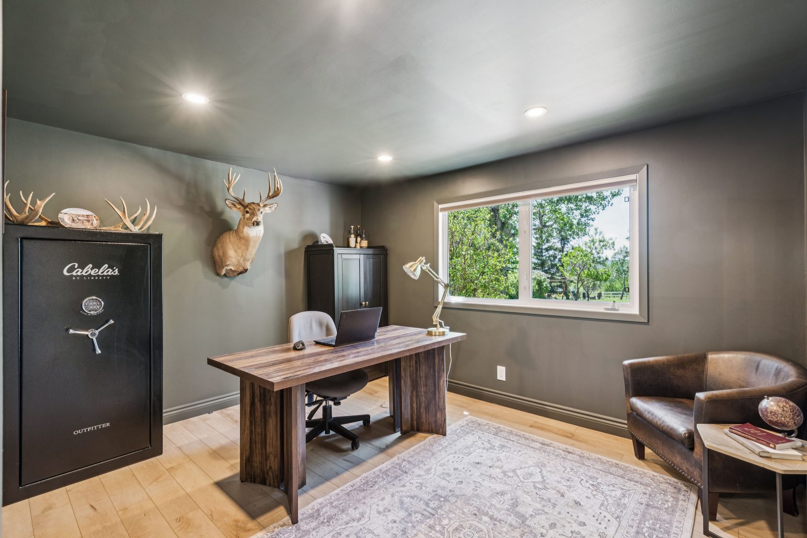 Main-floor office / den